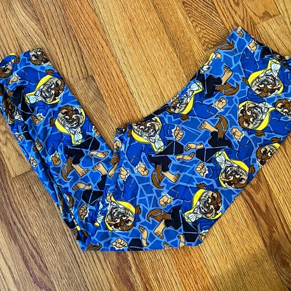 Legging Lularoe Tall & Curvy Imprimé Licorne Et Pizza - Taille 12-22 - Rare - Neuf Sans étiquettes